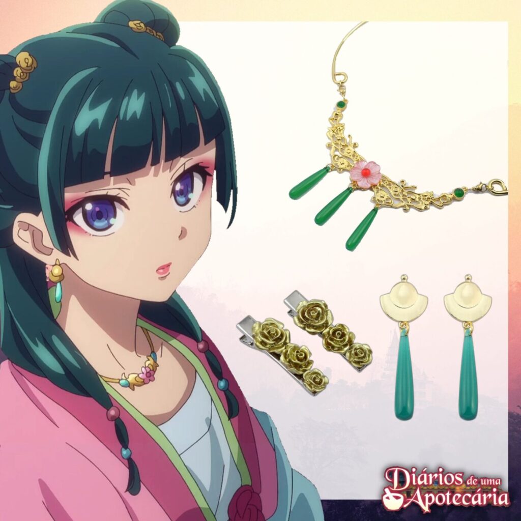 Acessórios Cosplay Maomao – Diários de uma Apotecária